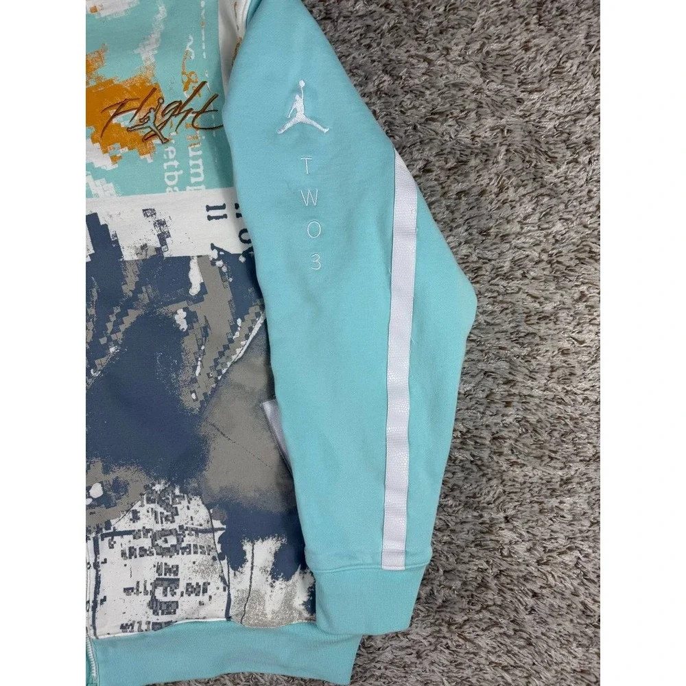 Air Jordan Multi TT Men's XXL Full Zip Track Jacket Graphic 285933-100 Heavy
